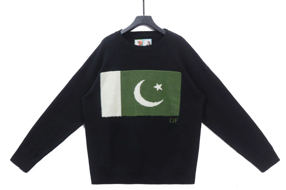 Black Pakistan Flag Knit (PREORDER)