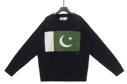 Black Pakistan Flag Knit (PREORDER)